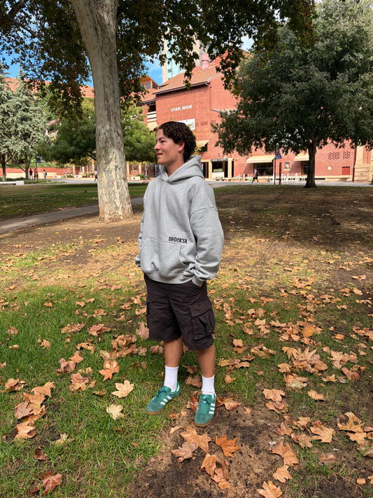 Shockta Urban Static Cozy Hoodie - Grey/Black